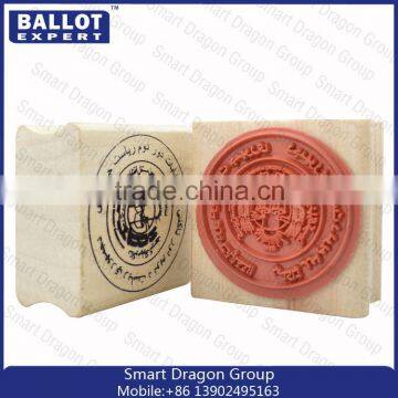 Official Wooden Stamp In Fingerprint Stamp Pad Hot Sale