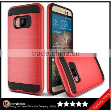 Keno Best Accesories for Phone, Dual Color PC+TPU Frame Bumper Case for HTC One M9