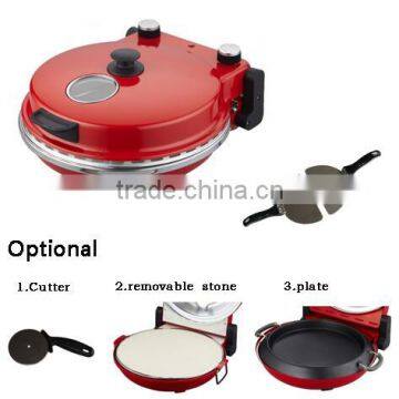 Adjustable timer Viewing window Variable temperature electric Oven Stone Pizza cone maker machine