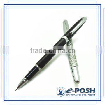 Novelty style carbon fiber business advertising gift fountain pen