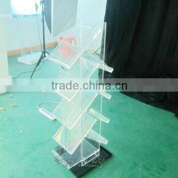 China Manufacturer Brochure Holder Floor Stand, Magazine Display Shelf photo-2