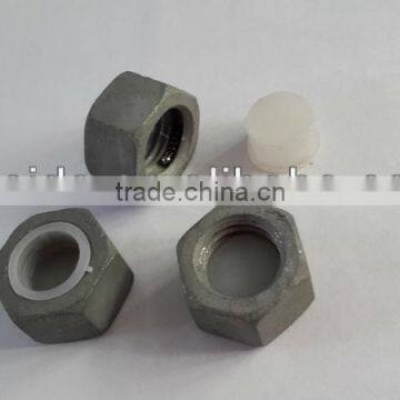 hexagonal anti-theft nut for transmission tower lines