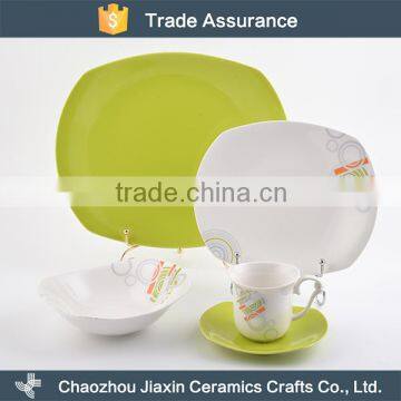 AB grade hotel tableware ceramic modern family dinner set