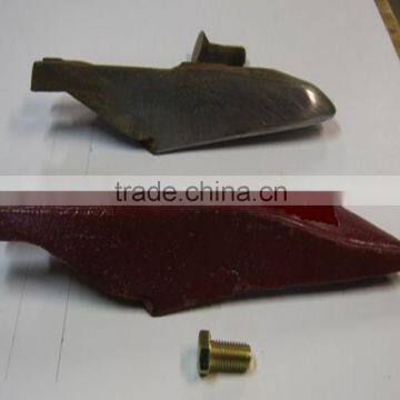 forged plow tip for agricuture equipment