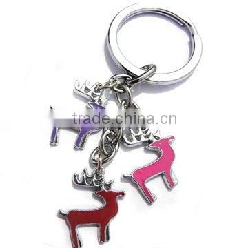 deer metal keychain