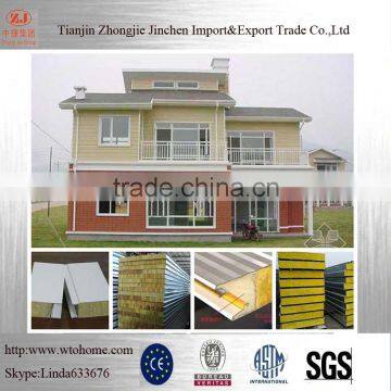 Low Price Steel Building Fire Resistant Rockwool Insulation Panel photo-4