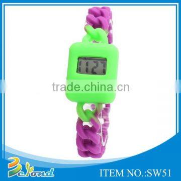 New arrival fashion women gift cute silicone waterproof watch