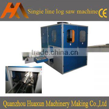 Automatic single channel maxi roll toilet paper log saw cutter machinery