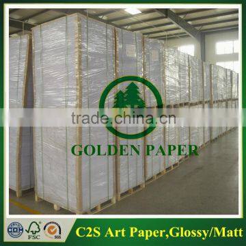 105-250g Two side glossy art paper/C2S glossy art paper                        
                                                Quality Choice