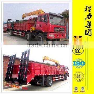 CF high quality 6X4 16 ton flatbed truck with crane