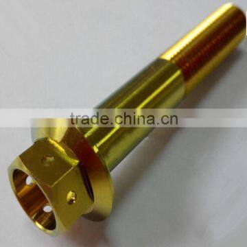 GR5 Ti6al4v Titanium Racing Bolt for Motorcycle Use Titanium Flange Bolt