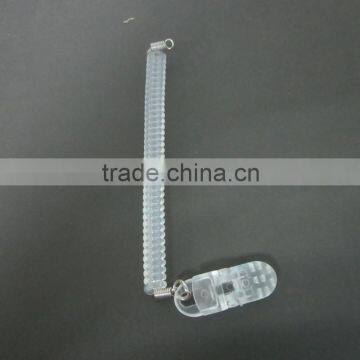 White Plastic Elastic Coiled Spring Lanyard For Wholesale Cheap Factory Price photo-4