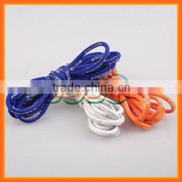New Manufacturing Nylon Printed Shoelaces Woven Logo Shoelaces