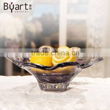 New Design Elegant Purple Glass Plate