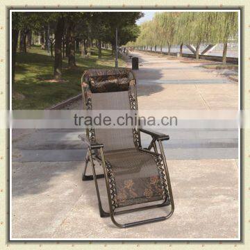 Zero Gravity square metal tube luxury folding leisure beach garden deck lounge reclining chair BS-085