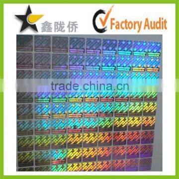 2015 High resolution Wholesale laser custom made hologram sticker