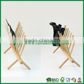 Fuboo simple bamboo standing shoe rack