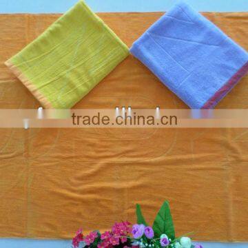 100% cotton velour velvet jacquard beach towel 8