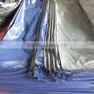 swimming pool fabric tarp PP sliver/blue plastic sheet mesh triangle plastic waterproof antioxidant anti-aging manufacture sell