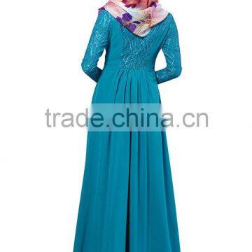 Wholesale Islamic Lace Sleeves Ethnic Muslim Dress photo-5