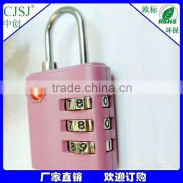 Luggage lock Zinc alloy 3 digital combonation TSA lock/padlock TSA-390