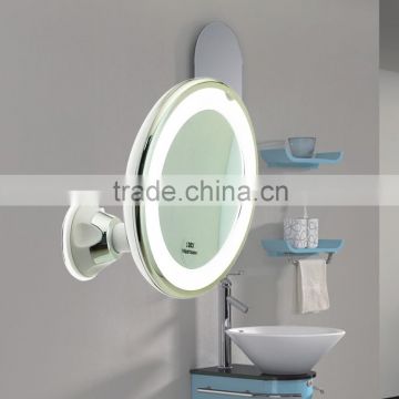 Led bathroom make up mirror, Powerme lighted cosmetic mirror