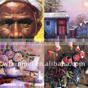 100% Cotton Oil Painting Reproduction Canvas