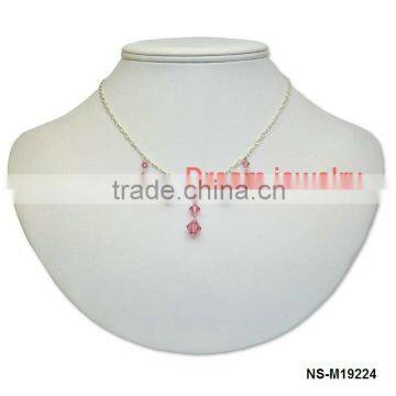 fashionable crystal collection necklace