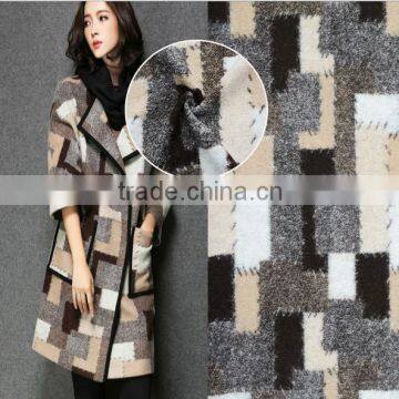 Autumn and Winter jacquard fabric wool fabric coat garment fabric                        
                                                                                Supplier's Choice