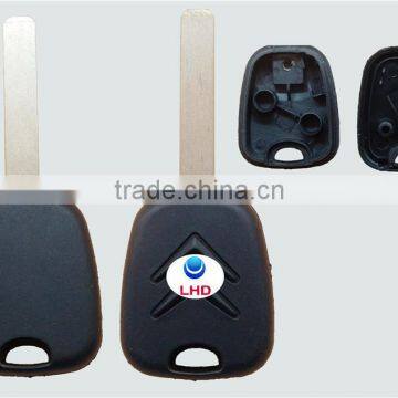 Hot Sale citroen c3 transponder key without groove blade key blank shell