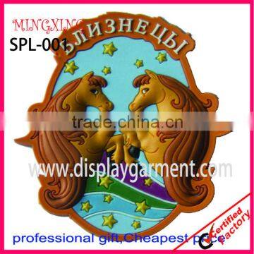 pvc souvenir magnets, soft PVC badge