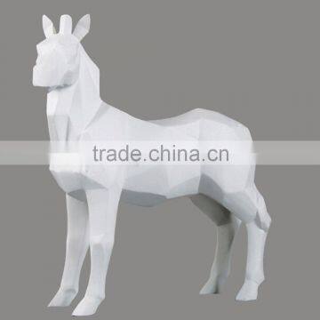 Handmade zebara polyresin statue decoration