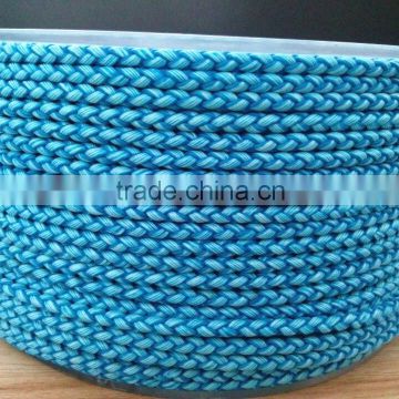 various color 4MM round braided PU string for jewelry making rope