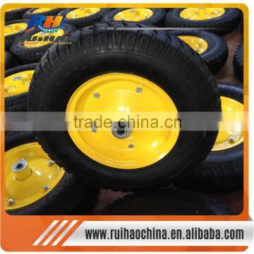 Wheel Barrow Wheel With Steel Rim Bracket 16* 4.00-8