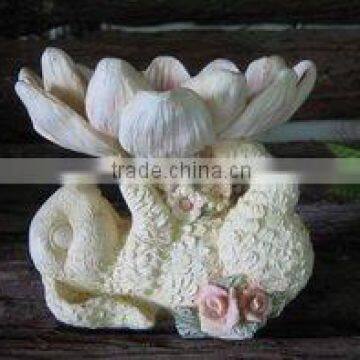 Resin Rabbit With the Flower Pot photo-1