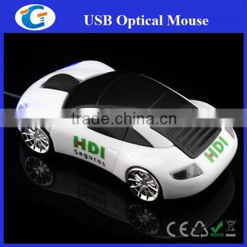 car shape wired mouse with custom logo printing