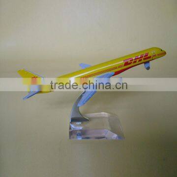 DHL metal plane model,craft airplane model,scale model airlines