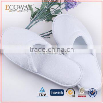 high quality hotel terry cotton slippers white custom indoor bedroom slipper