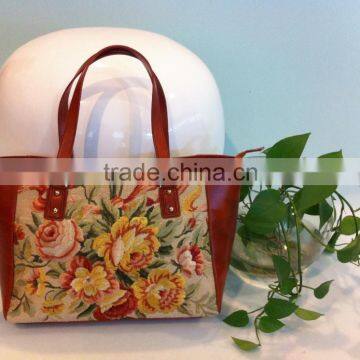 Imitate hand woven high grade women bag