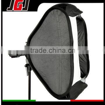 40 * 40cm / 15" * 15" Softbox Diffuser with S-type Bracket Bowens Holder for Speedlite Flash Light Black & White