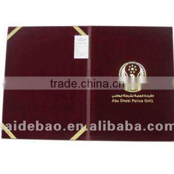 hot sale a4 leather certificate holder / a4 leatherette special certificate holder / medical certificate holder