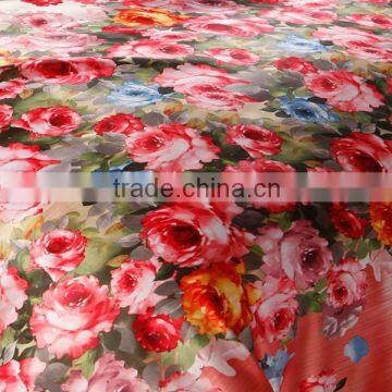 choiest polyester transfer printing satin fabric home textail fabric