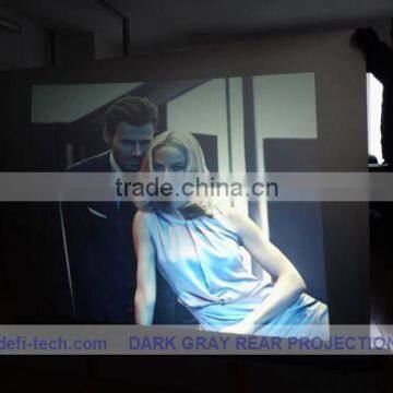 Adhesive transparent Rear projection film for 3d hologram display, True color reproduction from any angle