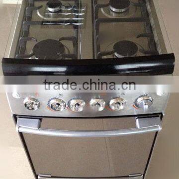 free standing gas/electic oven in manual/auto ignition with lid