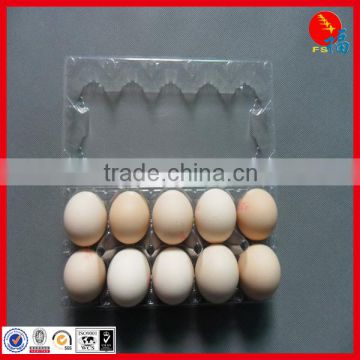 Glass clear egg packing tray in PET food grade material