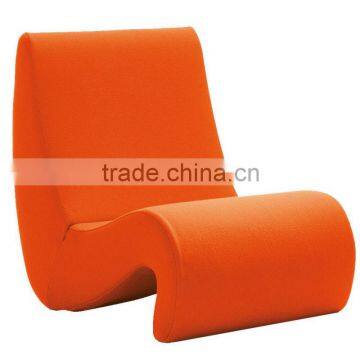 orange floor sofa chair