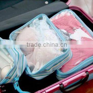 PVC ClothesToiletry Bag Travel Bag 3 Pieces of Set