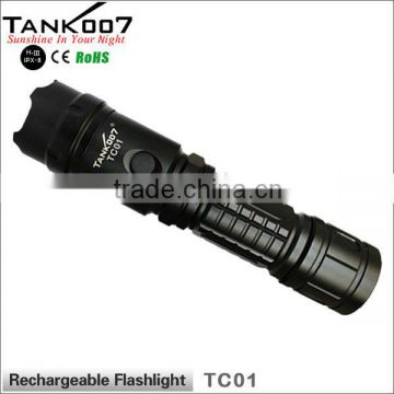 Cree XM-L T6 Led flashlight for police use TANK007 TC01