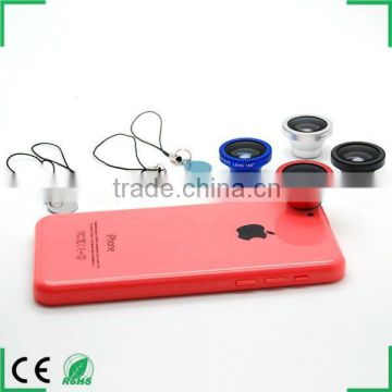 Phone lens detachable Magnetic 180 Degree Telephoto Fisheye Lens Fish Eye for iPhone 5 4 4S Samsung HTC Mobile Phones