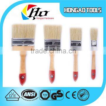 2015 new type wood handle bristles artist paint brush set 1'',2'',3'',4'' four size
